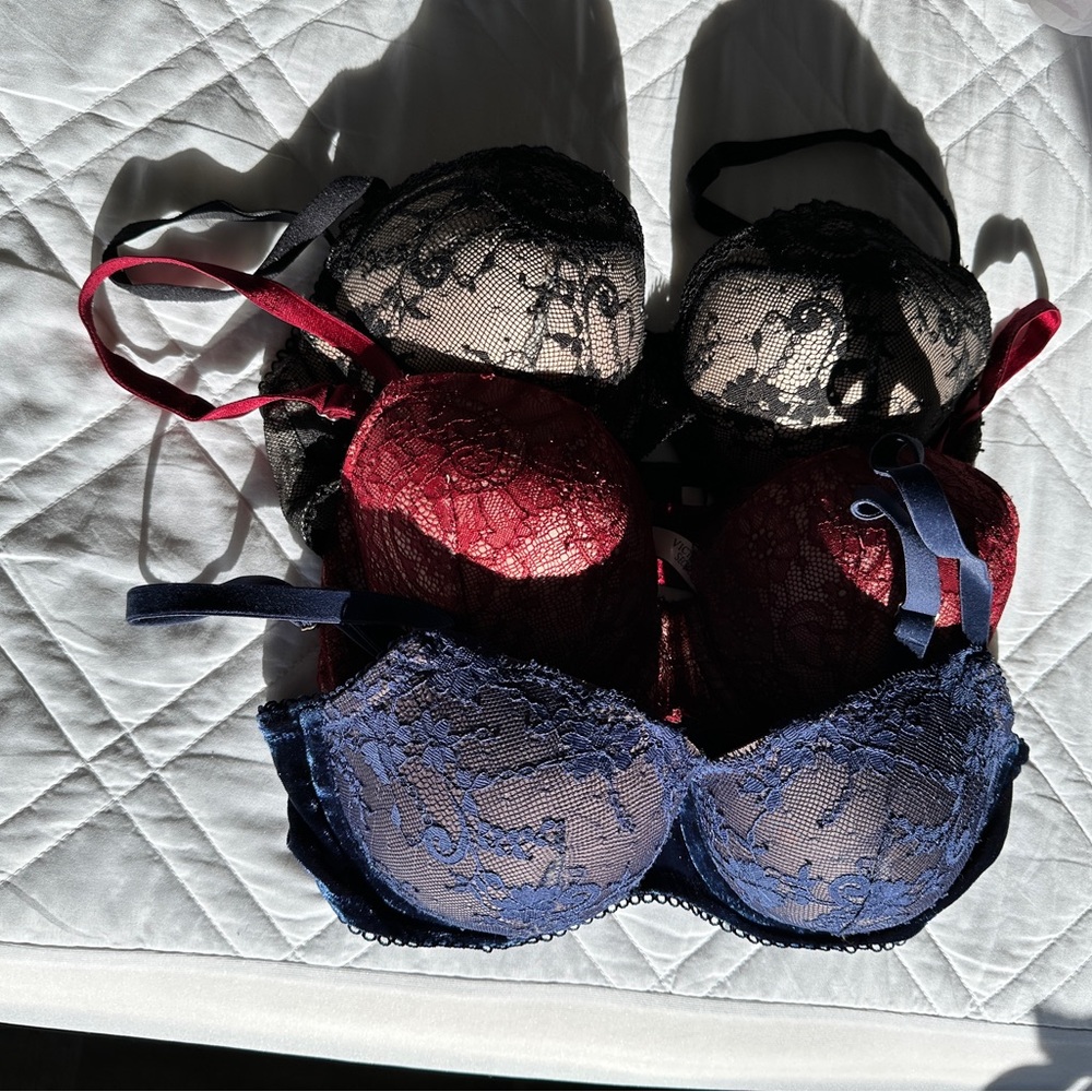 Victoria’s Secret lace bras 34D - 3 for sale